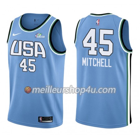 Maillot Basket Homme Utah Jazz Donovan Mitchell 45 Nike 2019 Rising Star Swingman